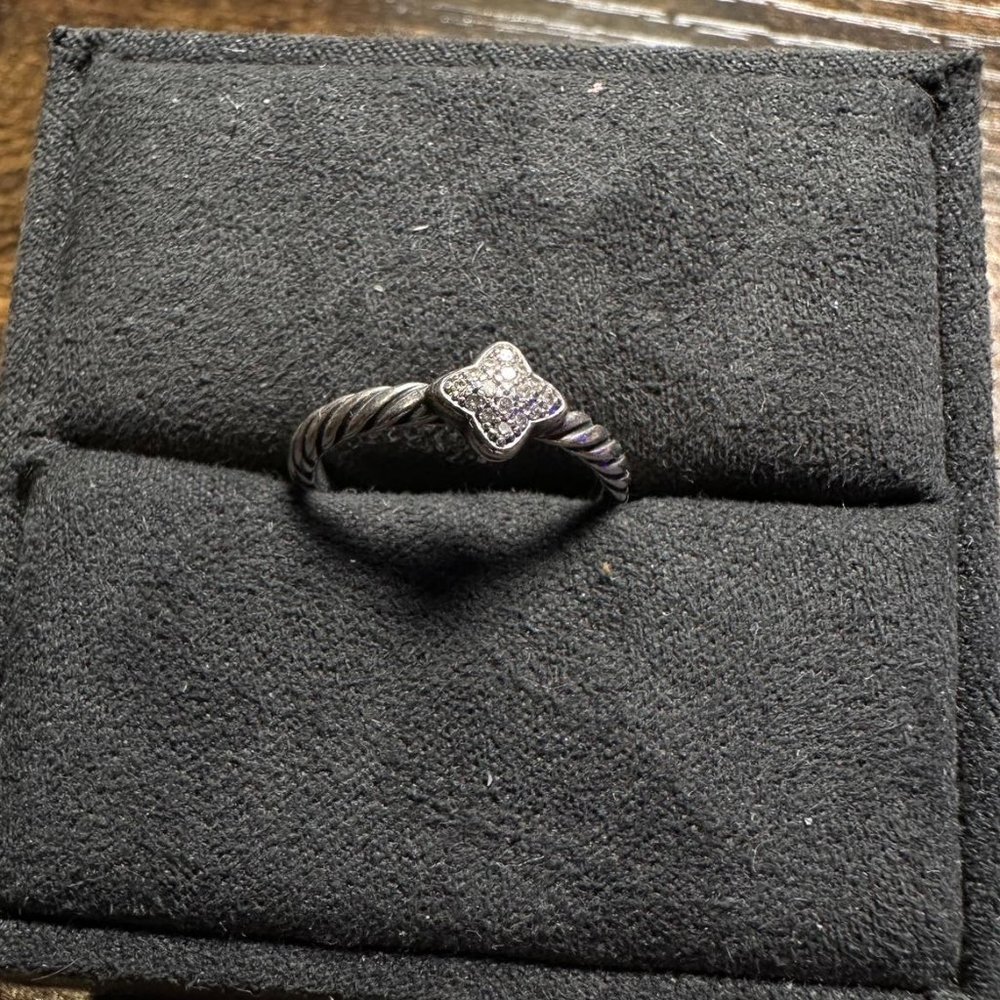 David Yurman Cable Collectibles® Quatrefoil Stack Ring